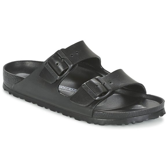 BIRKENSTOCK WOMEN'S CASUAL OPEN BACK SLIPPERS, BLACK, 41 - Picture 1 of 6